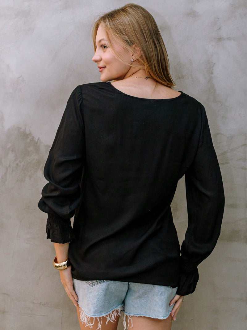 Chamise Lesie Agatha Bordada - Indra Moda Indiana