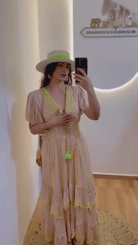 Vestido Longo Tropical Cromática Coleção Encanto Boho