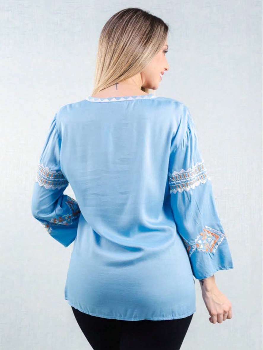Vestido Boho Conforto Plus Size Tay - die - Indra Moda Indiana