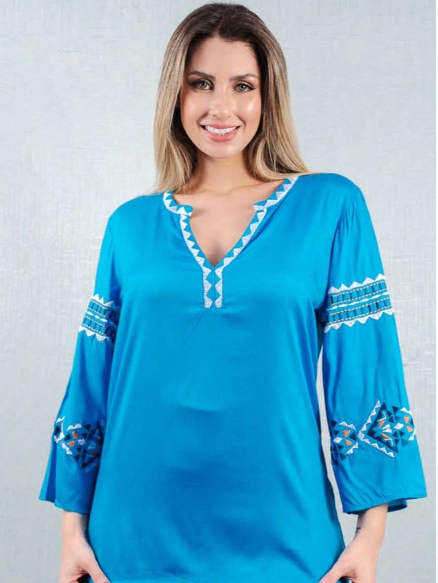 Vestido Boho Conforto Plus Size Tay - die - Indra Moda Indiana