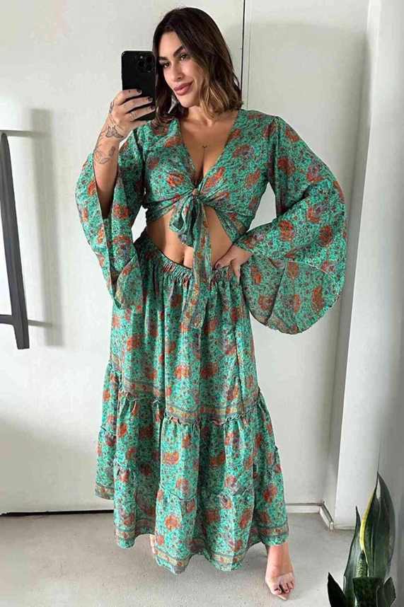 Vestido Boho Longo Encanto Dubai Bordado Coleção Luxo
