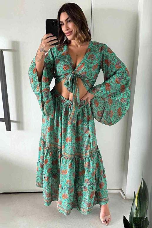 Vestido Longo Boho Chic Sonho Rosê - Indra Moda Indiana